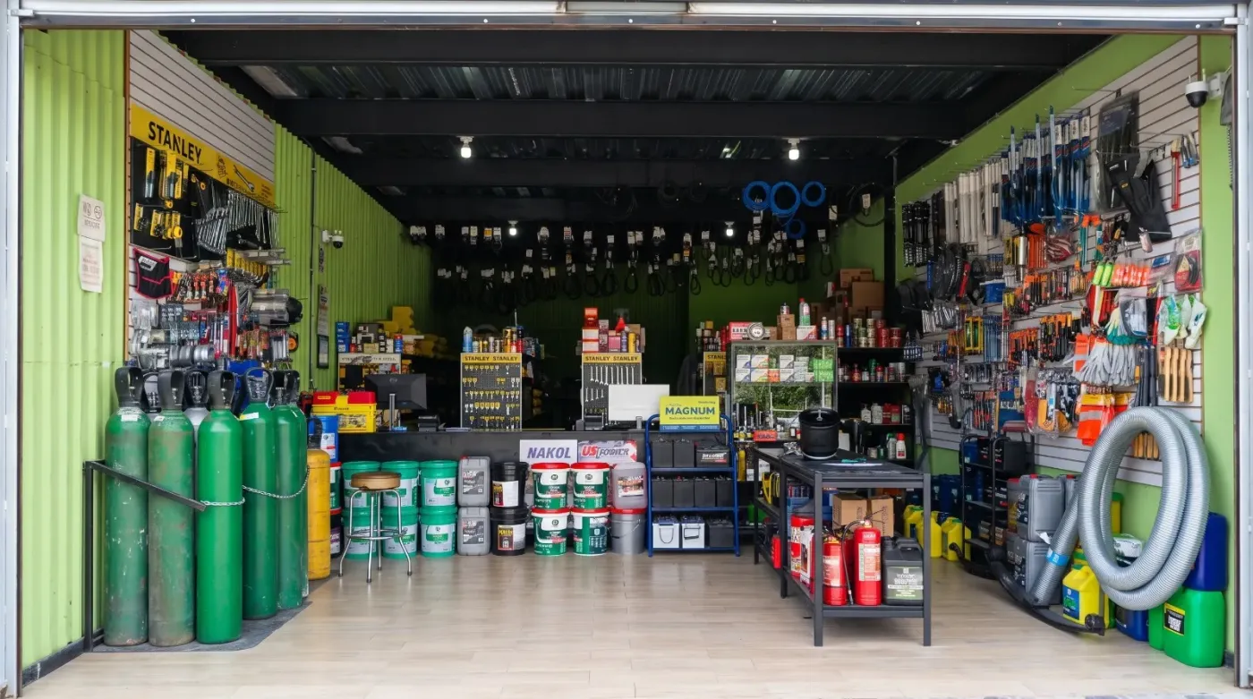 Batería automotriz de marca Magnum con sus componentes señalados